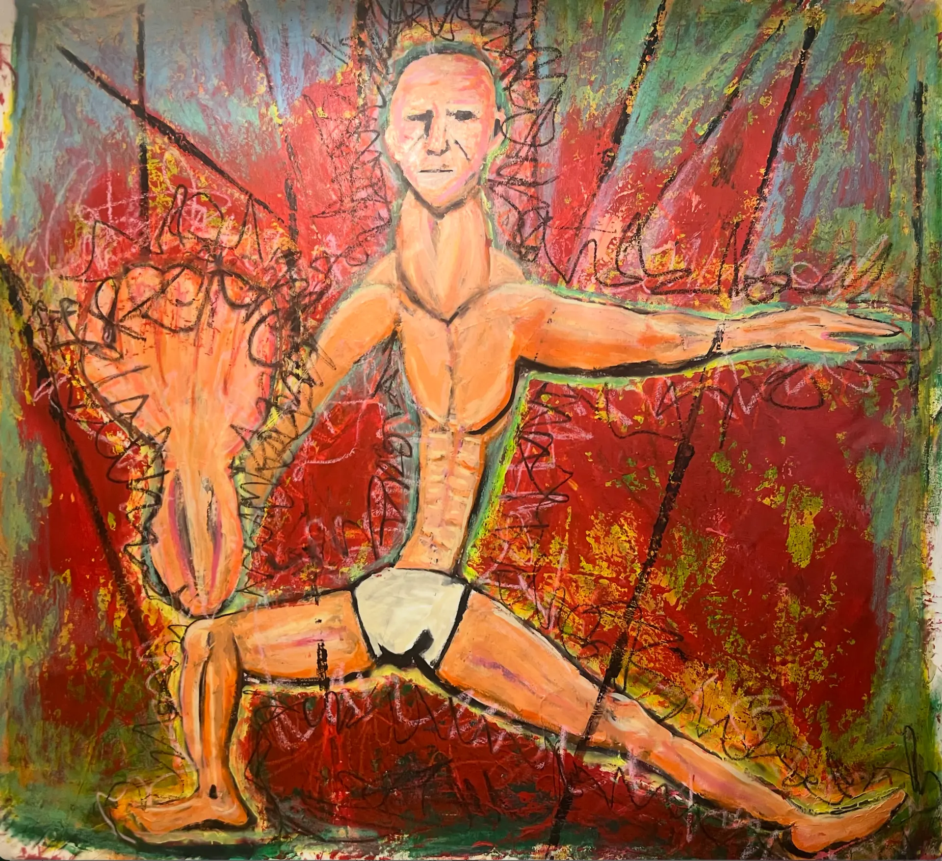 Self-portrait XXIV — pintura original de Alexander Harriss Mabry Paraiso
