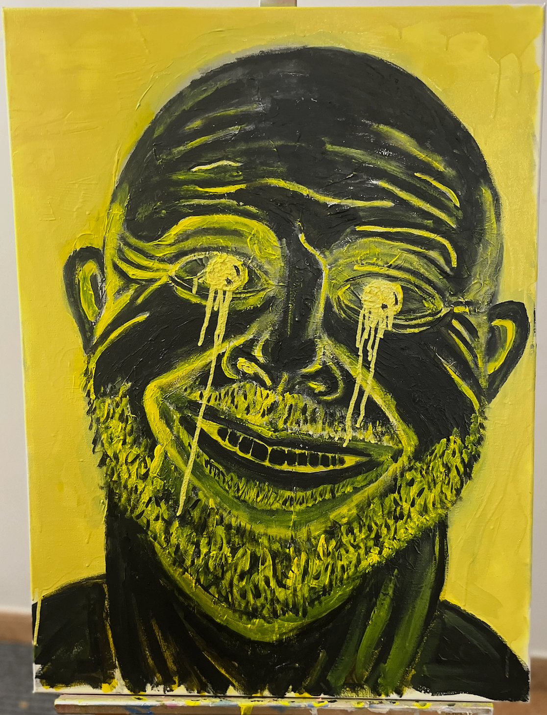 Self-portrait XXI — Risa amarilla. 2026. 60x80