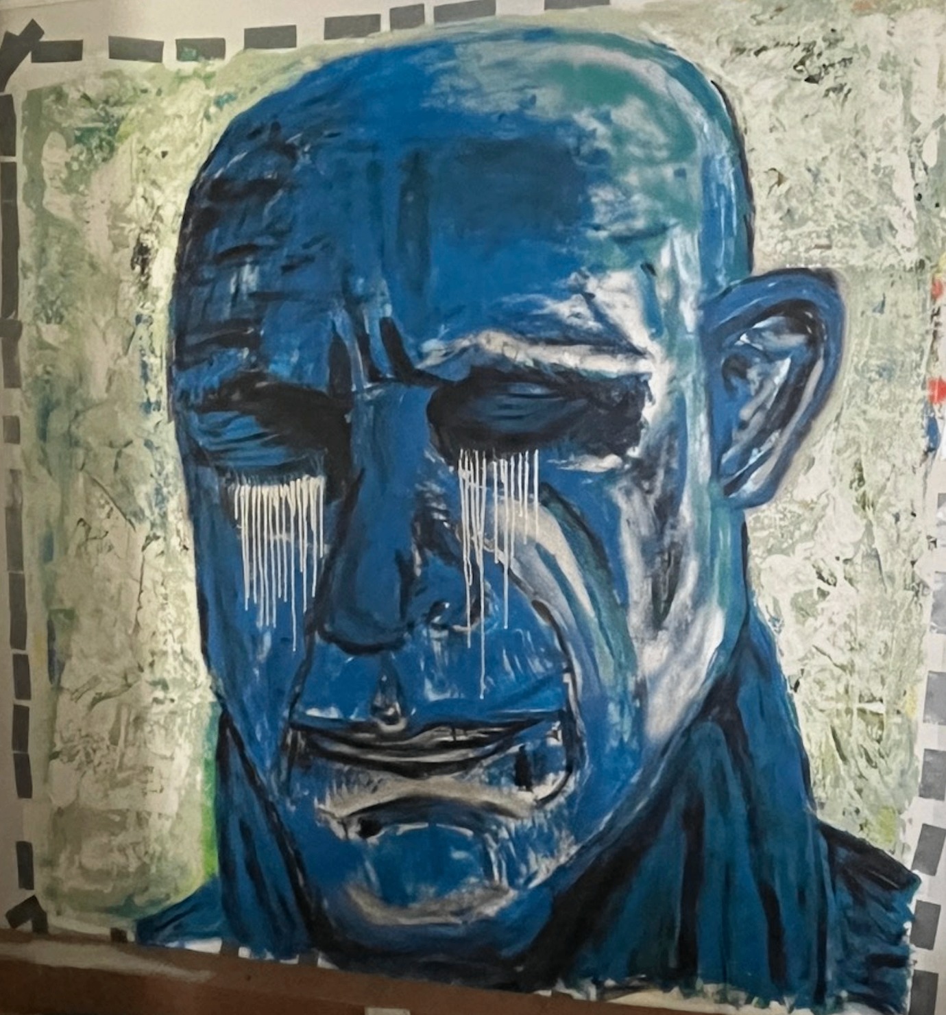 Self-portrait XXII — Blue. 2026. 210x205