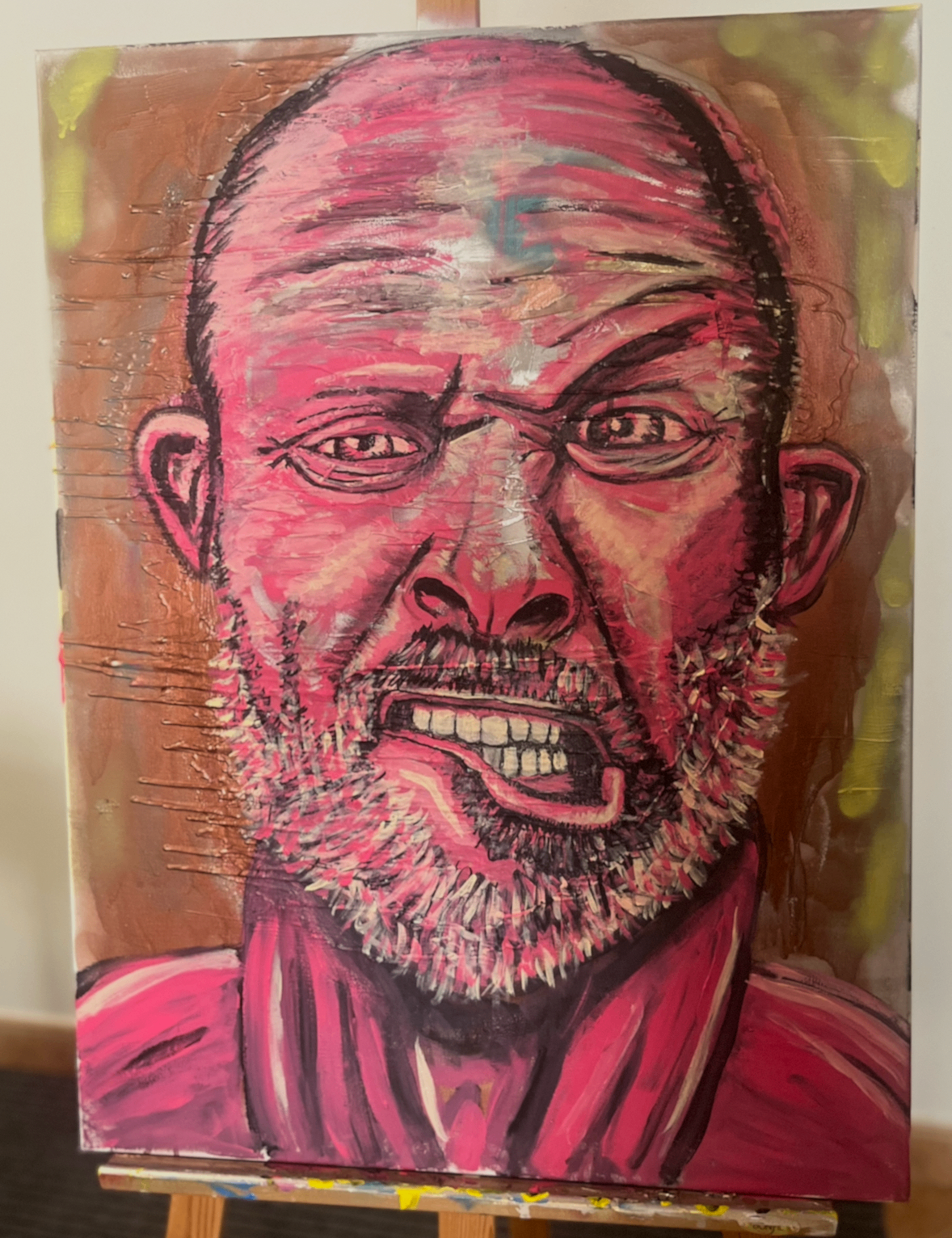 Self-portrait XX — Furia rosa. 2026. 60x80
