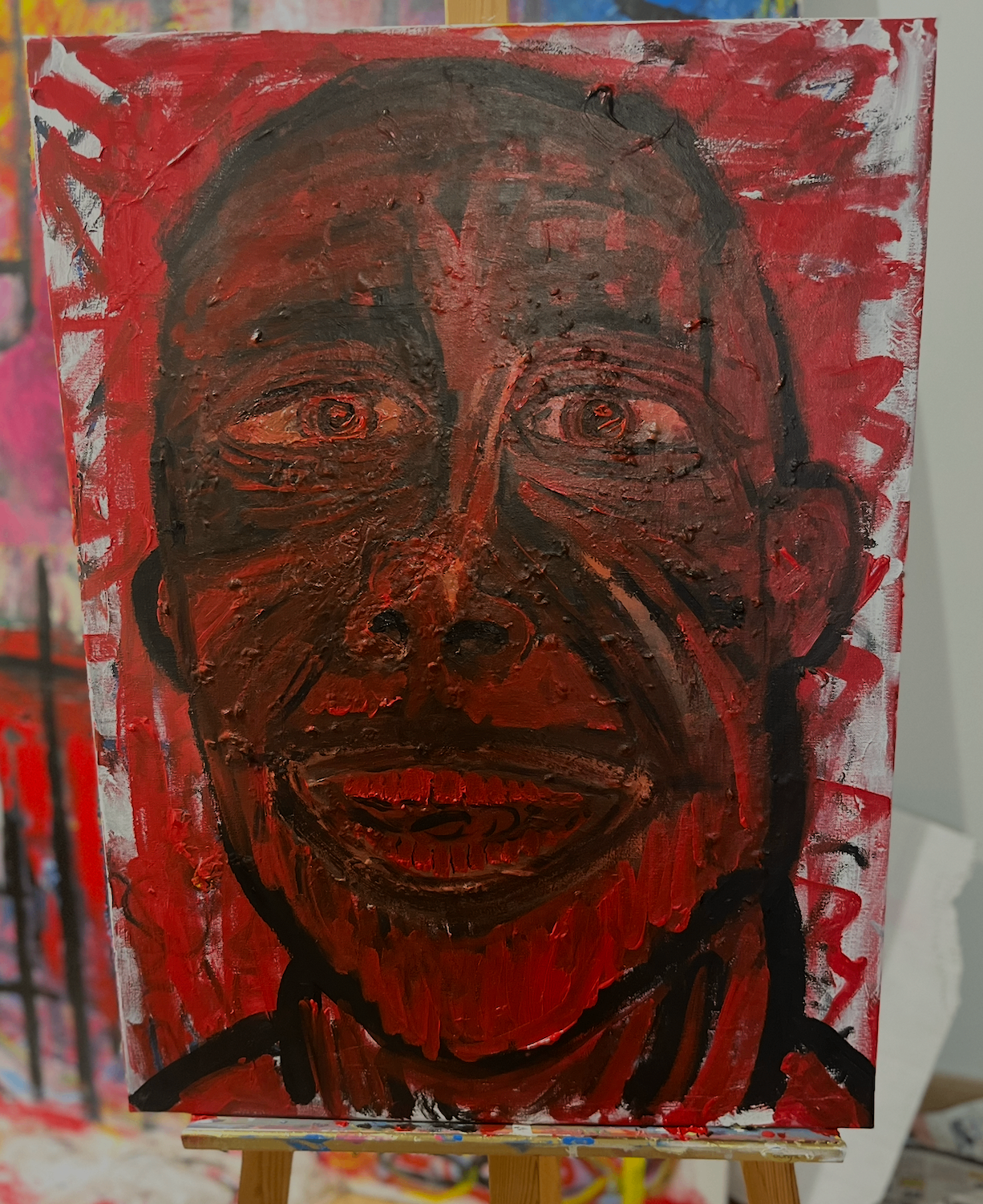 Self-portrait XIX — Transformación roja. 2026. 60x80