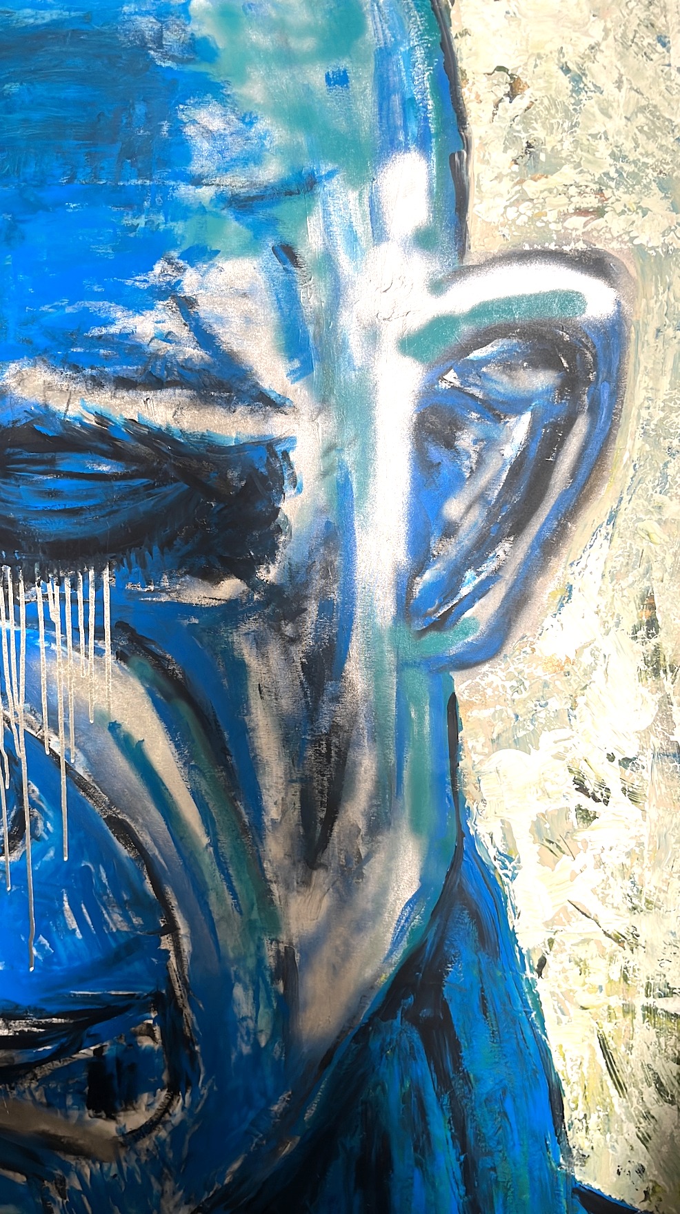 Self-portrait XXII — Blue. Detalle