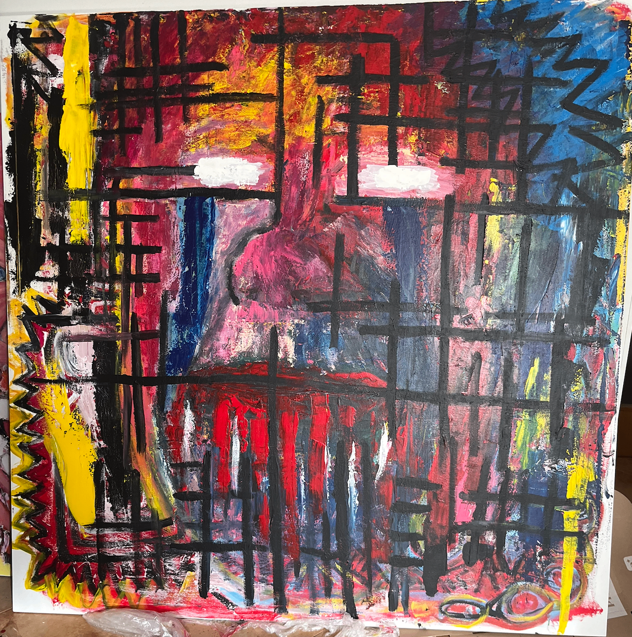 Self-portrait XVI. Contención—2026. 180x180