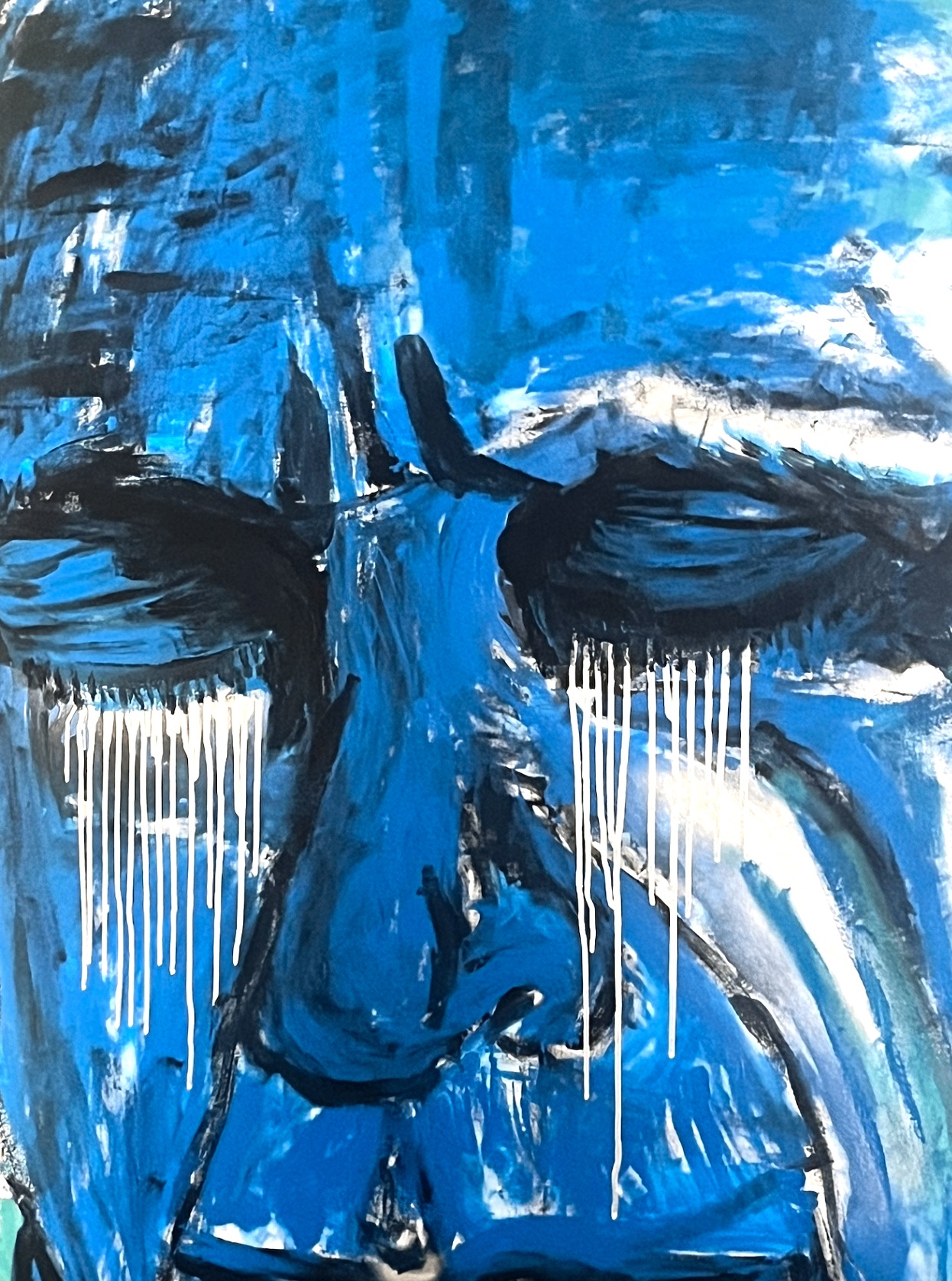 Self-portrait XXII — Blue. Detalle