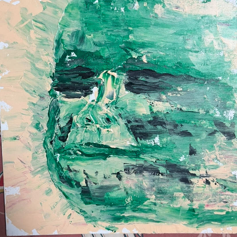 Self-portrait XII — Sumergido. 2026. 30x30